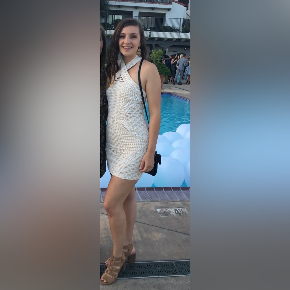 Tobi Halter Lace Dress